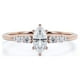 thumbnail image 1 of JeenMata Anillo de Compromiso Elegante de Talla Marquesa en Oro Rosa de 18 K sobre Plata, 1 of 6