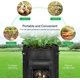 thumbnail image 5 of Aleko-VIVOSUN Paquete de 5 bolsas de cultivo de papas de 10 galones, macetas de tela con asa y ventana enrollable, negro - Negro 10 galones ACTIVE Biensenido a ACTIVE, 5 of 5