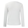 thumbnail image 7 of ZHENHONG Long Sleeve T Shirt Women, Women O Neck Lined Thermal Thermal Underwear Slim Tops Long Sleeve Thermal Shirts Winter Tops Going Out Tops, 7 of 7