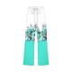 thumbnail image 2 of Pantalones Casuales de Mujer de Impresión Floral Cintura Elástica Suelta, Pantalones de Pierna Ancha Recta con Bolsillos, 2 of 5