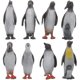 thumbnail image 5 of 16 unids divertido niño océano parque pingüino modelo animal simulación pingüino de juguete para la decoración casera, 5 of 5