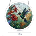 thumbnail image 3 of Acrylic Puzzles Suncatcher Window Hanging, 83 Pieces 7.4 Inch Sun Catcher Acrylic Puzzles Garden Decoration for Women Men Mom Birthday Gift Home Decor (Emerald Flame Hummingbird), 3 of 8