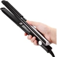 thumbnail image 5 of Plancha y rizador de pelo con temperatura ajustable, placas de cerámica y mango ergonómico., 5 of 5