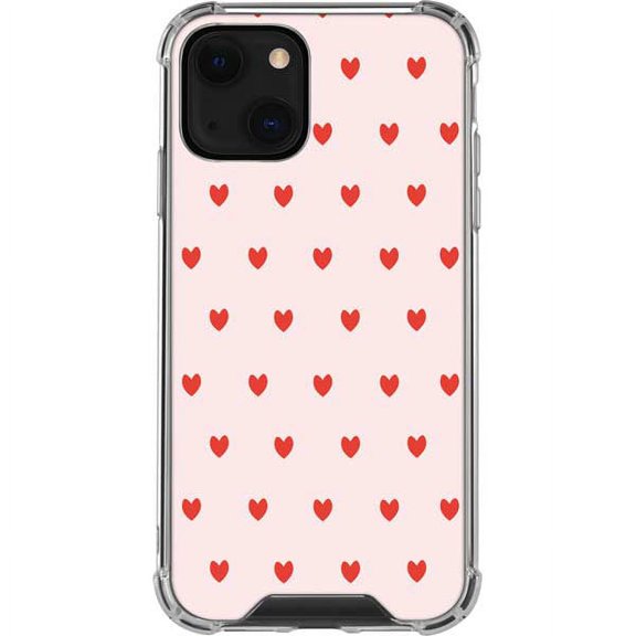 Skinit Hearts Pink and Red Hearts iPhone 13 Mini Clear Case