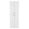 thumbnail image 2 of LiviNest Kitchen Storage Cabinet 71 Inch Height: Modern White Freestanding Cupboard with 4 Doors & 5 Adjustable Shelves - Multi-Functional Storage Solution for Small Apartments & Home Offices, 2 of 6