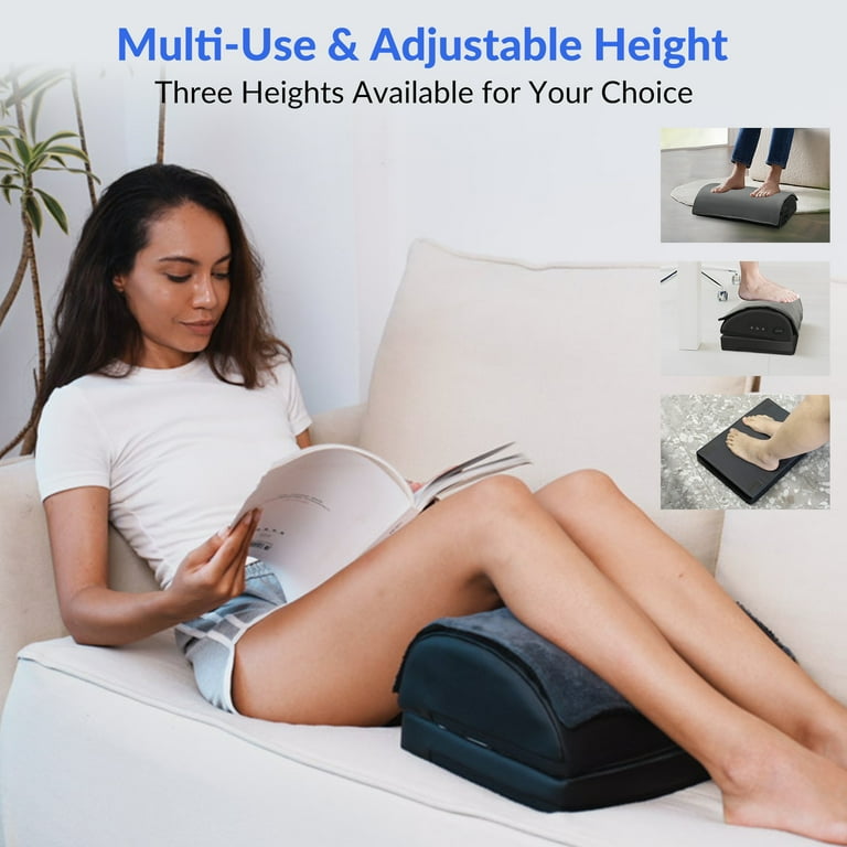Snailax Ergonomic Foot Rest Under Desk, Memory Foam, 2