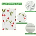 thumbnail image 7 of YladaFaie 2 Pcs Cherry Kitchen Towels Decorative Dish Towels Cherry Pattern Hand Tea Towels Absorbent Kitchen Cloths for Kitchen Bathroom Decor Housewarming Gifts 16 x 24 Inch, 7 of 7