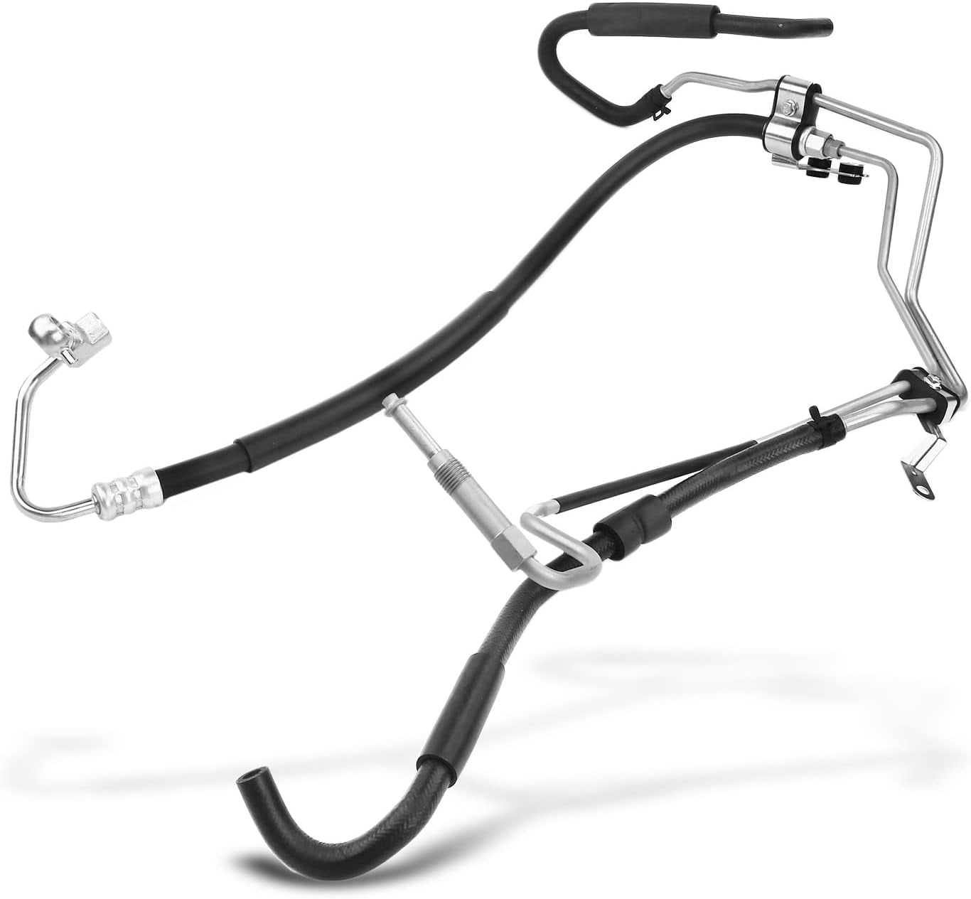 A-Premium Power Steering Hose Pressure & Return Hose Line Assembly Compatible with Infiniti M35 2006-2008 RWD Replace# 49710EH100, 49710EH10A