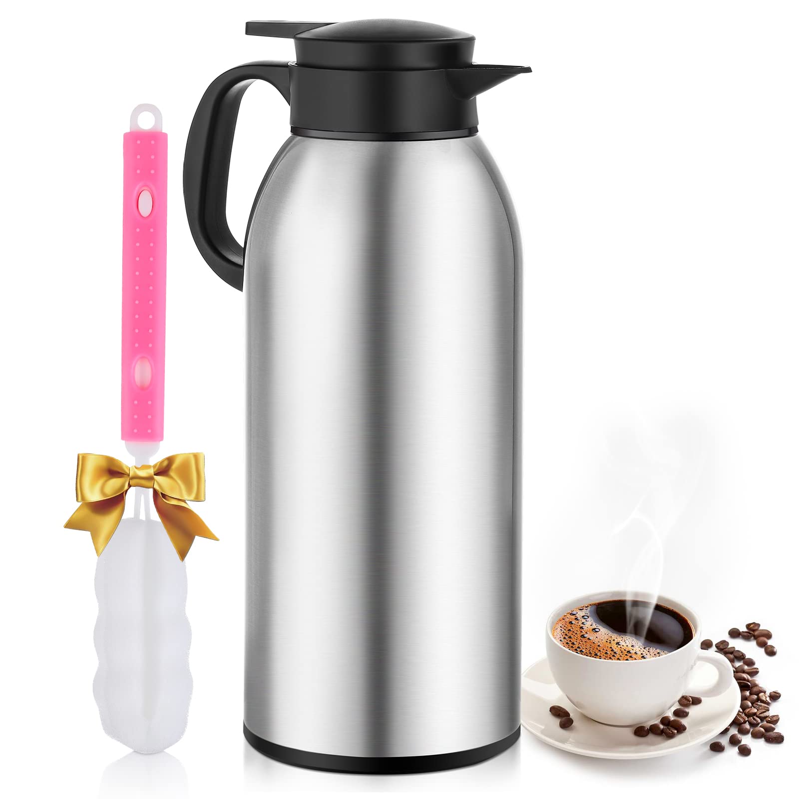 112.6OZ Stainless Steel Thermal Insulated Carafes, HOUSALE 3.2L Large