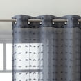 thumbnail image 3 of Better Homes & Gardens Clipped Pom Pom Window Curtain Panel, Set of 2, 3 of 5