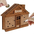 thumbnail image 2 of 2000 Euro Alcancía de Madera para Adultos Niños Hucha Dinero Banco de Madera Reutilizable Hucha, 2 of 7