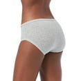 thumbnail image 2 of No Boundaries Women’s Cotton Hipster Panties, 5-Pack, 2 of 5