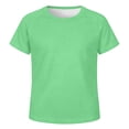 thumbnail image 2 of Boys Athletic Shirts Breathable Short Sleeve Shirt for Kids Comfortable Sport Green Shirt for Boys Girls, 2 of 6