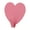 Red, variant on Heart-shaped Adhesive Hooks, Stainless Steel Bead Decor Wall Hooks, Love Style Self-adhesive Hangers, Cute heart design with metal beads, strong adhesion for organizing items on walls and doors
