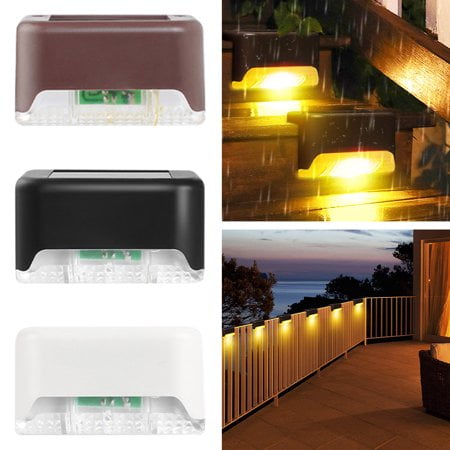 

Viworld 4Pcs Solar Deck Lights Solar Step Lights Outdoor Waterproof Led Solar Fence Lamp for Steps Fence Deck Railing and Stairs
