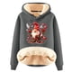 thumbnail image 1 of Chaquetas y abrigos casuales con capucha de manga larga para mujer, jersey con capucha de manga larga, top con estampado navideño, abrigo casual, top de poliéster para mujer, 1 of 2