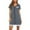 Navy Blue, variant on Silk Robe for Women's 3/4 Sleeve Lace Trim Satin Kimono Bridesmaid Bride Party Nightgown S-XL