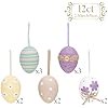 thumbnail image 6 of 12Pcs Plastic Easter Eggs Ornaments Tree Decoration, 2.36" Colorful Purple Yellow Easter Eggs Bulk, Shatterproof Decorative Hanging Decorations for Spring Holiday Party Decor, 6 of 7