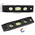 thumbnail image 2 of JNHKLASR Type Level Measuring tool,6Inch,3ML,Bubble Spirit Level Portable,Level Ruler,Measuring Ruler, 2 of 7
