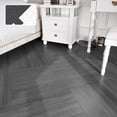 thumbnail image 3 of Peel and Stick Vinyl Floor Tiles Upgraded 0.07-Inch 36" x 6", 54 Sq. Ft. 36-Pack, Wood Look Waterproof Self-Adhesive Flooring Planks, DIY Flooring for Kitchen, Bathroom, Living Room, RV, Nature Grey, 3 of 15