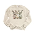 thumbnail image 7 of Camo 3 Easter Bunnies Sweatshirt for Women Teens & Kids Spring Family Matching Pullover Sand Sweatshirt Adult X-Large, 7 of 7