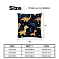 thumbnail image 5 of Starry Dinosaur Inserts Set - 2-Pack Decorative Pillows with Unique Patterns for Throw Pillow Covers for Home Decor, Sofa, Bed - Available in 16x16, 18x18 & 20x20, 5 of 6