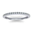 thumbnail image 3 of Natural .35Ct Round Cut Brilliant Diamond Stackable Women's Anniversary Wedding Eternity Band Ring Solid 18k White Gold G SI1, 3 of 3