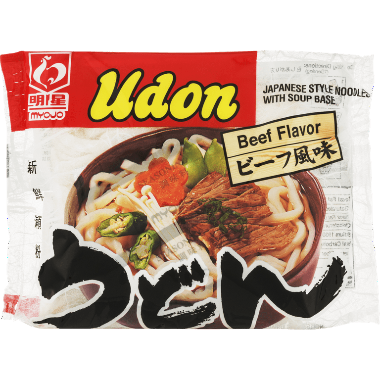 Myojo Instant Savory Flavored Udon Noodle Soup Mix Beef Myojo Instant Savory Flavored Udon Noodle Soup Mix Beef