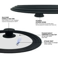 thumbnail image 7 of Universal Lid for Pots, Pans and Skillets - Tempered Glass with Heat Resistant Silicone Rim, Fits 10", 11" and 12" Diameter Cookware, Round, 7 of 7