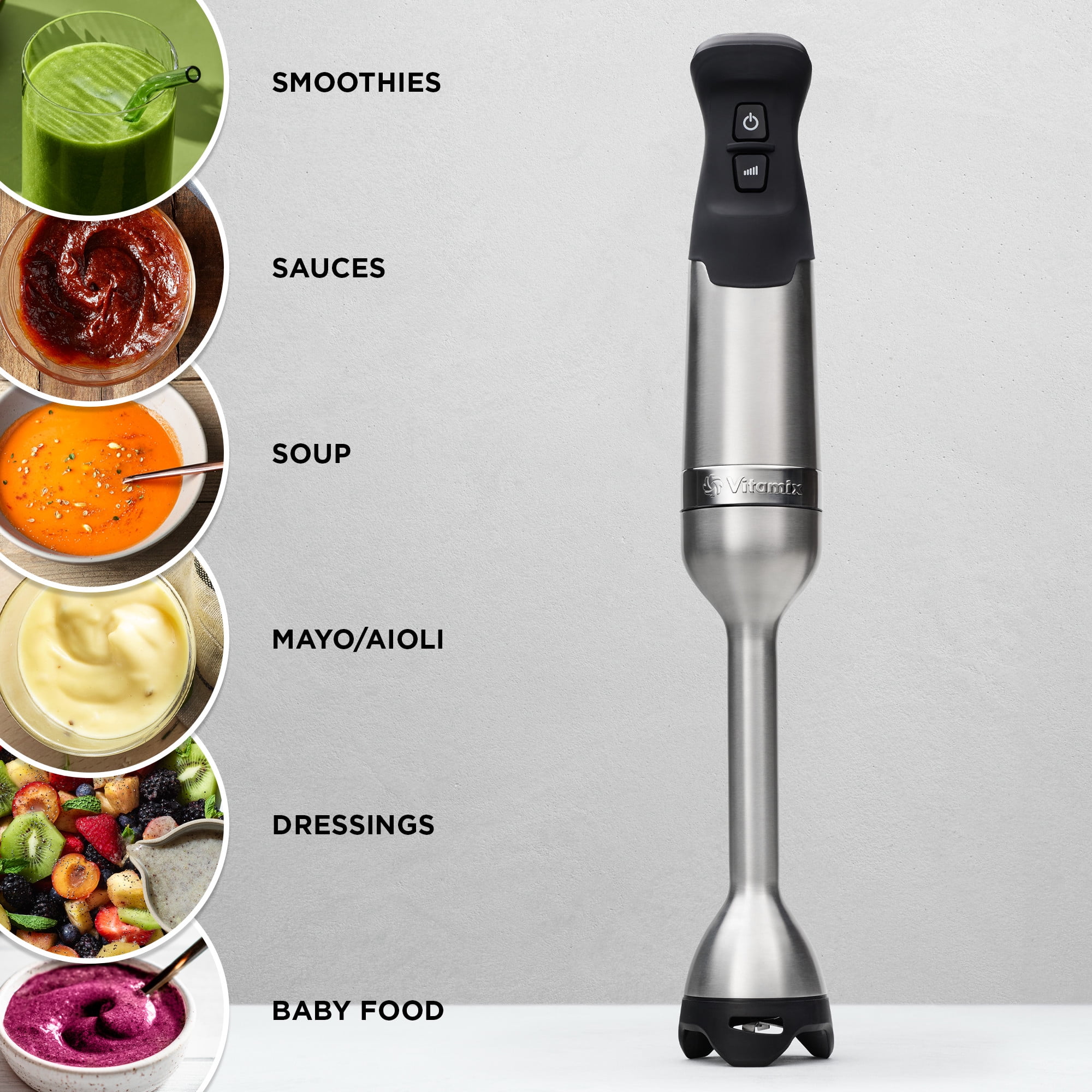 I looooove my Vitamix! And this deluxe immersion blender set are