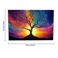 thumbnail image 3 of RKSupls Tree of Life Sun Moon Mandala Tapestry, Home Tapestry Suitable for Hanging for Decorative Wall Hanging, Decorative Bedroom, Living Room Decoration - 60*40in, 3 of 6