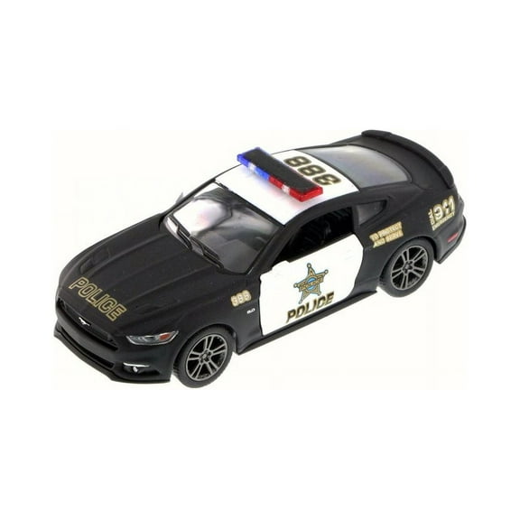 2015 Ford Mustang GT Police, Black - Kinsmart 5386DP - 1/38 Scale Diecast Model Toy Car (Brand New but NO BOX)