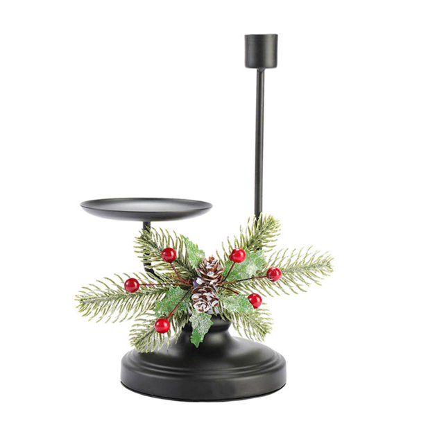 Candelabro de Navidad moderno Candelero Soporte de candelabro Candelabro de metal decorativo para el hogar Sala de estar Decoración 242 cm Colco Porta vela