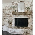 thumbnail image 5 of Clavies Arendahl Traditional Arch Mirror, Antique Gold Mirror, Carved Elegant Arch Bathroom Mirror, Farmhouse Gold 19"×30", 5 of 6