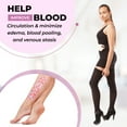 thumbnail image 5 of Gabrialla Unisex Microfiber Thigh-High Graduated Compression Stockings (25-35 mmHg): H-306, 5 of 7