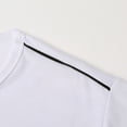 thumbnail image 6 of Men Solid Color Crew Neck Zipper Short Sleeve Tops Classic Basiclayer T-Shirt Pullover Blouses, 6 of 8