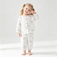 thumbnail image 2 of TOWED22 Kids Toddler Girl Boys Pajamas Pj Set Long Sleeve Sleepwear Loungewear Soft & Comfort 6-24 Months 2t 3t 4t 5t 6t 7t 8t 9t Children(Pink,18-24 M), 2 of 6
