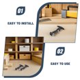 thumbnail image 3 of NUOLUX 2Pcs Draw Latch Hasp Heavy Duty Metal And Rubber For Tool Box With Strong Abrasion Resistance, 3 of 8