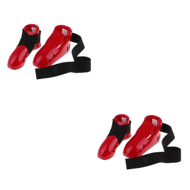 Sonducket Kids Taekwondo Foot Guard Karate parring Foot parring hoes Gear Rojo S 2piezas