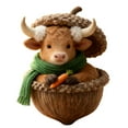 thumbnail image 4 of 7pcs Forest Animal Acorn Ornaments – Cozy Forest Christmas Ornaments 2025 New Pine Cone Decoration Highland Cow Creature Pattern 2D Acrylic Hanging Ornament Home Party Décor #C2, 4 of 9