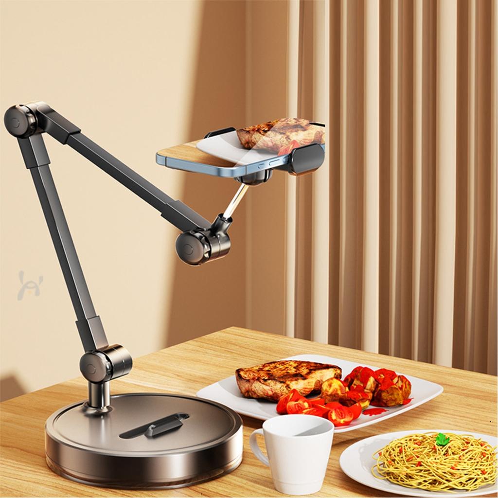 Overhead Camera Phone Mount for Desk,Photography Stand Tripod for Smartphone Video Recording Phone Holder