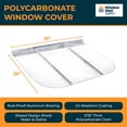 thumbnail image 6 of Complete Basement Egress Windows Kit - Window Covers - Egress Window Well Kit with Ladder - Basement Well Covers - Argon Filled Basements Windows - 55"L x 36"W x 60"D, 6 of 6