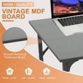 thumbnail image 4 of BestOffice Computer Desk, Home Writing Study Table Modern Simple Style PC, Metal Frame for Home Office, Black, 4 of 7