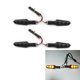 thumbnail image 1 of 4 luces intermitentes universales de 6 LED para motocicleta, color ámbar, 1 of 4