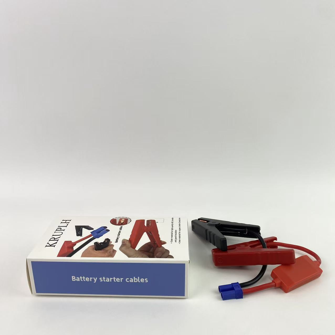 KRUPLH Battery starter cables,Jump Starter Cable with Battery Clamps for 12V Emergency Portable 10AWG Car Jump Start Battery Booster Cable Replacement Alligator Clips-Booster Jumper Cables