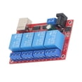thumbnail image 2 of DC Relay Control Board,4 Channel Relay Module Relay Control Module USB Relay Module Streamlined Design, 2 of 14