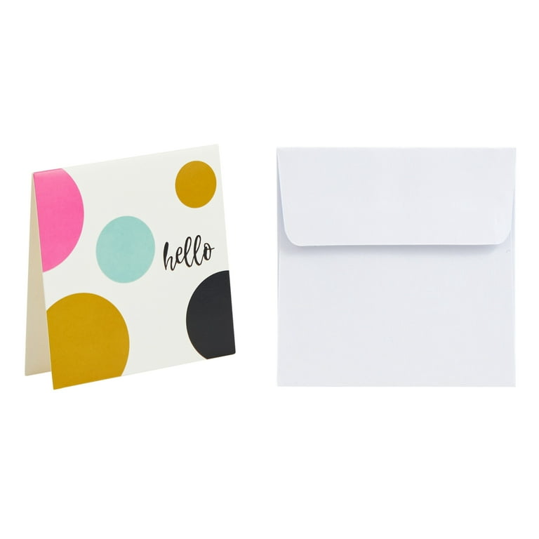 72 Pack Mini Note Cards with Envelopes and Stickers, All Occasions Greeting  Cards for Flower Bouquets, Gifts, 24 Assorted Designs (2.5 x 2.5 In) 
