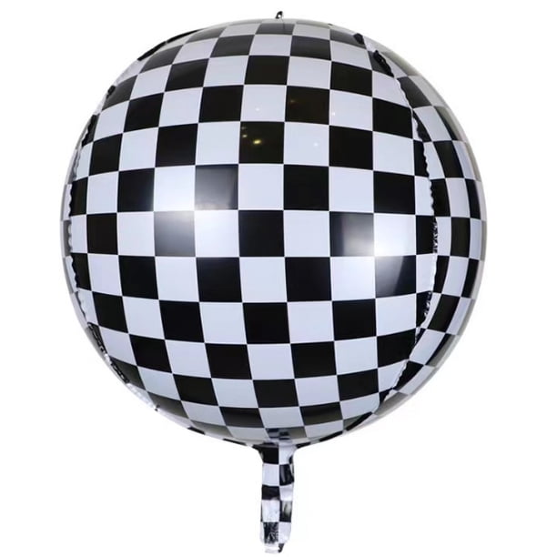 Globo de aluminio 4D de 22 pulgadas con láser plateado para discoteca, bar, fiesta, globo de papel de aluminio arcoíris