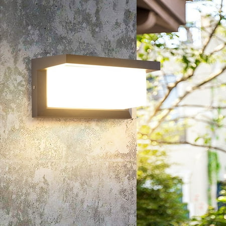 

Sawvnm Outdoor &Indoor Wall Sconce IP65 Waterproof LED Wall Lighting Fixture Black Exterior Waterproof Porch Aluminum Wall Mounted Sconces Great Gifts for Less