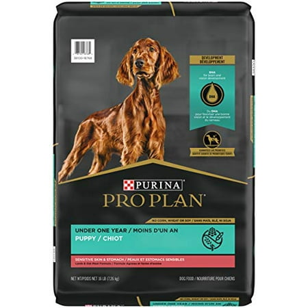 Purina Pro Plan with Probiotics, Sensitive Stomach Dry Puppy Food, Sensitive Skin & Stomach Lamb & Oat Meal - 16 lb. Bag